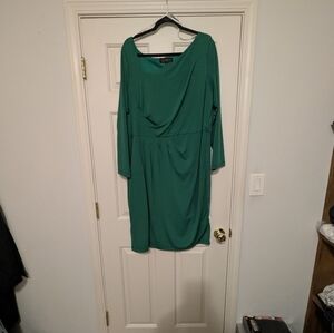 Eloquii Green Long Sleeve Dress